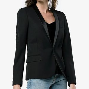 Saint Laurent Le Smoking Cropped Blazer sz 42 ✨Host Pick✨